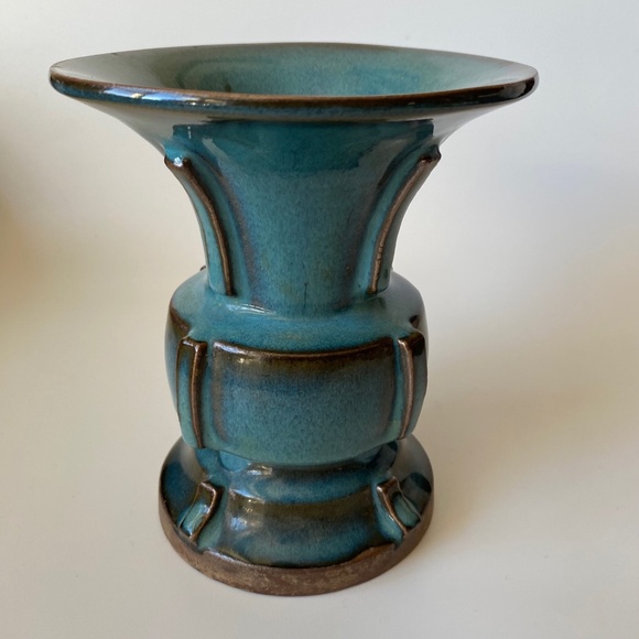 Vintage Chinese JUN Kiln Pottery Vase AS IS - Picture 13 of 15